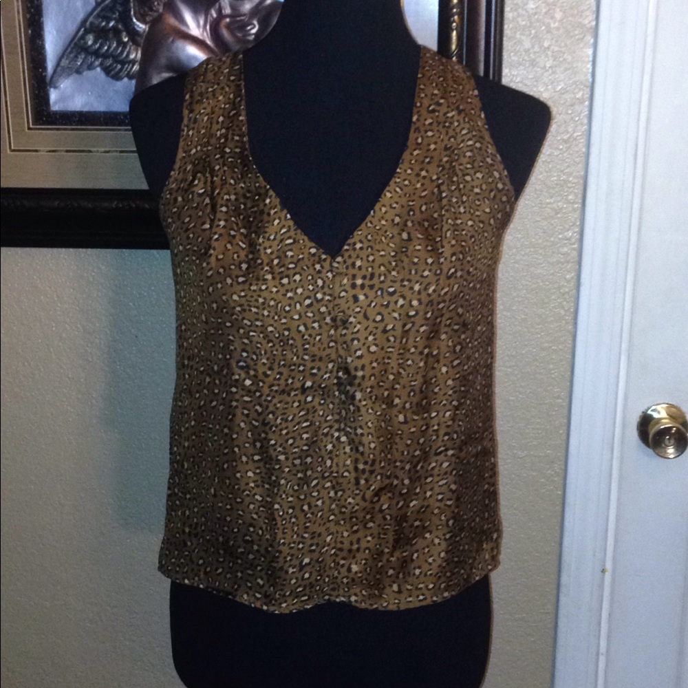 2/$20 sale Cheetah print blouse